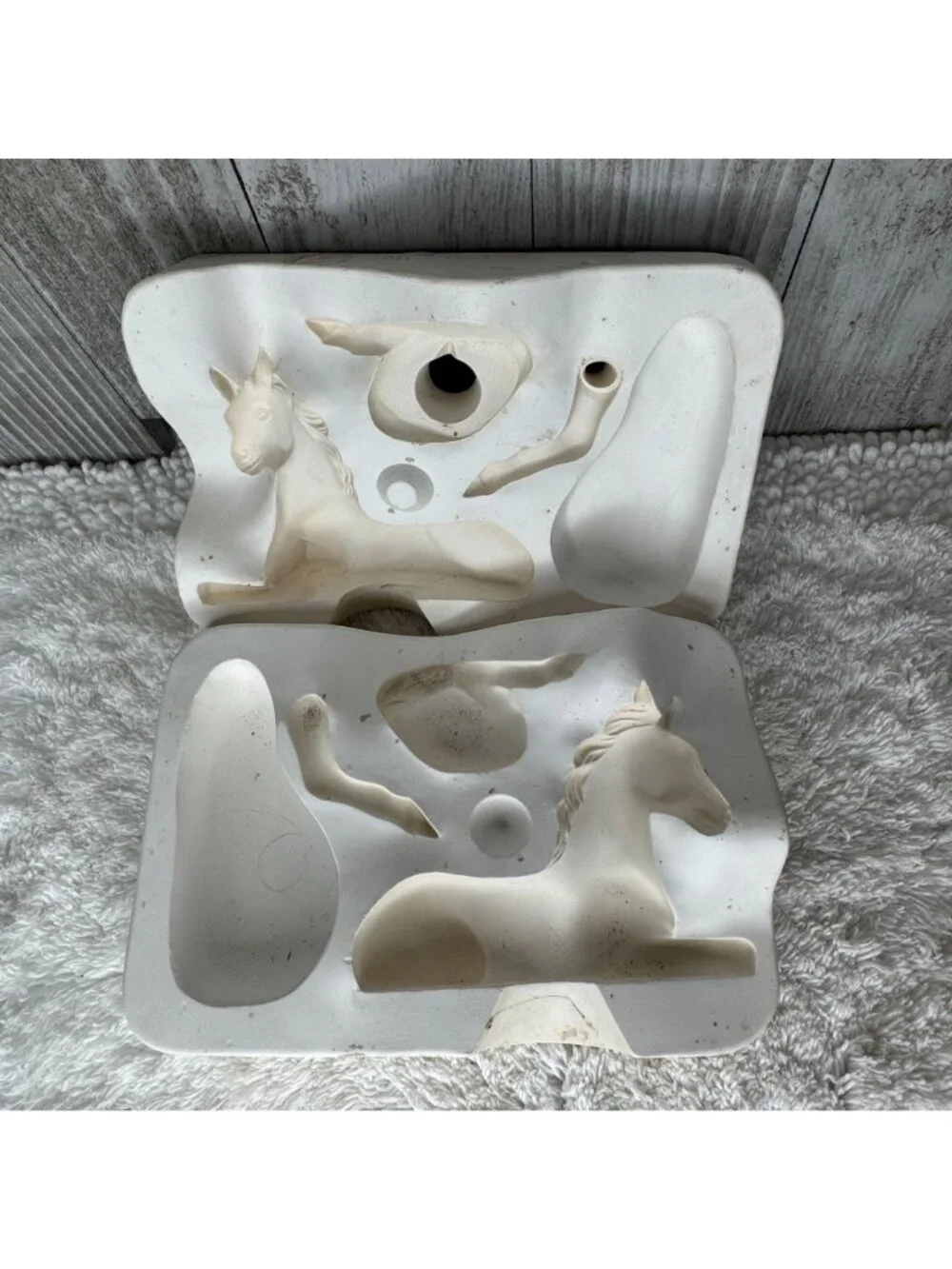 Vintage 1964 Duncan Ceramic Products Ceramic Slip Casting Mold DM-137 LYING DOWN
